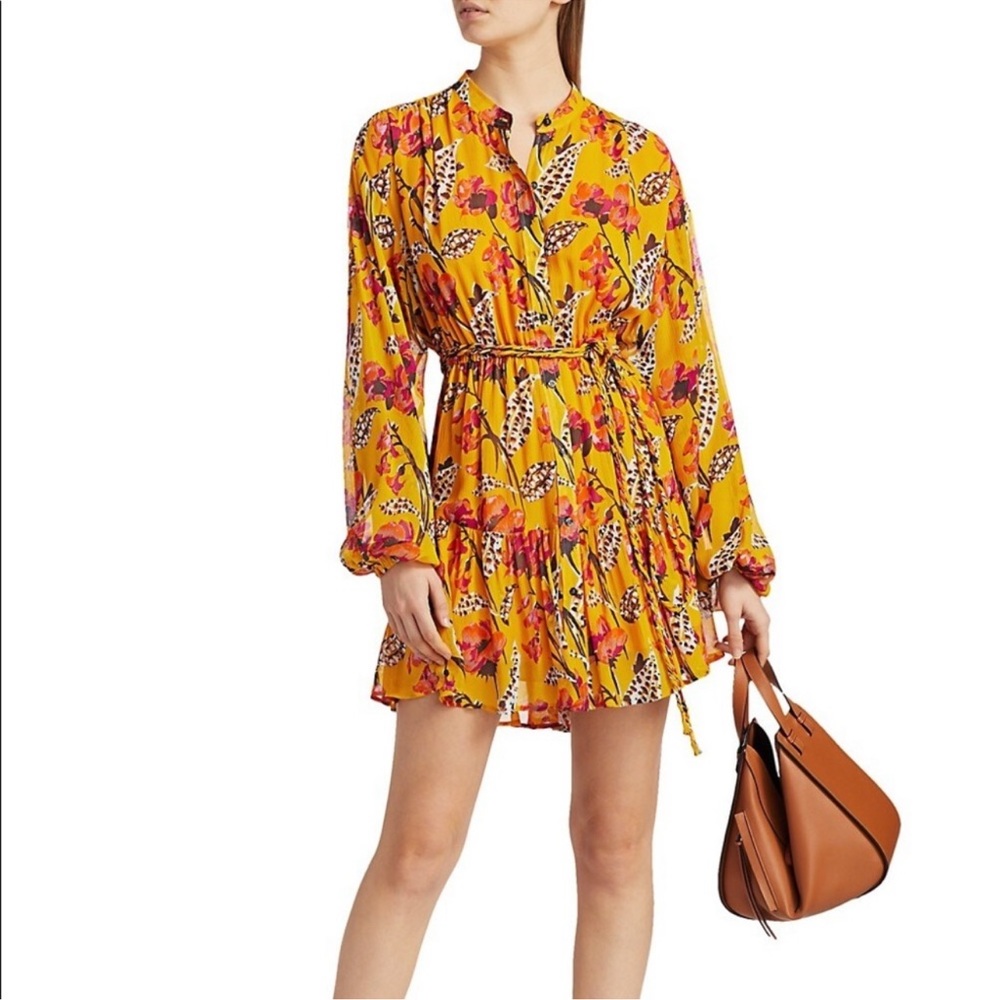 A.L.C. Jen silk printed dress